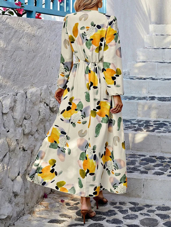 Elise - Vestido Maxi con Encanto Floral