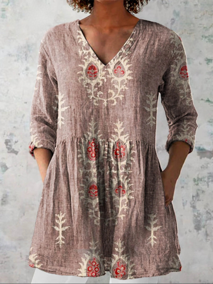 Elise | Blusa Larga con Escote en V