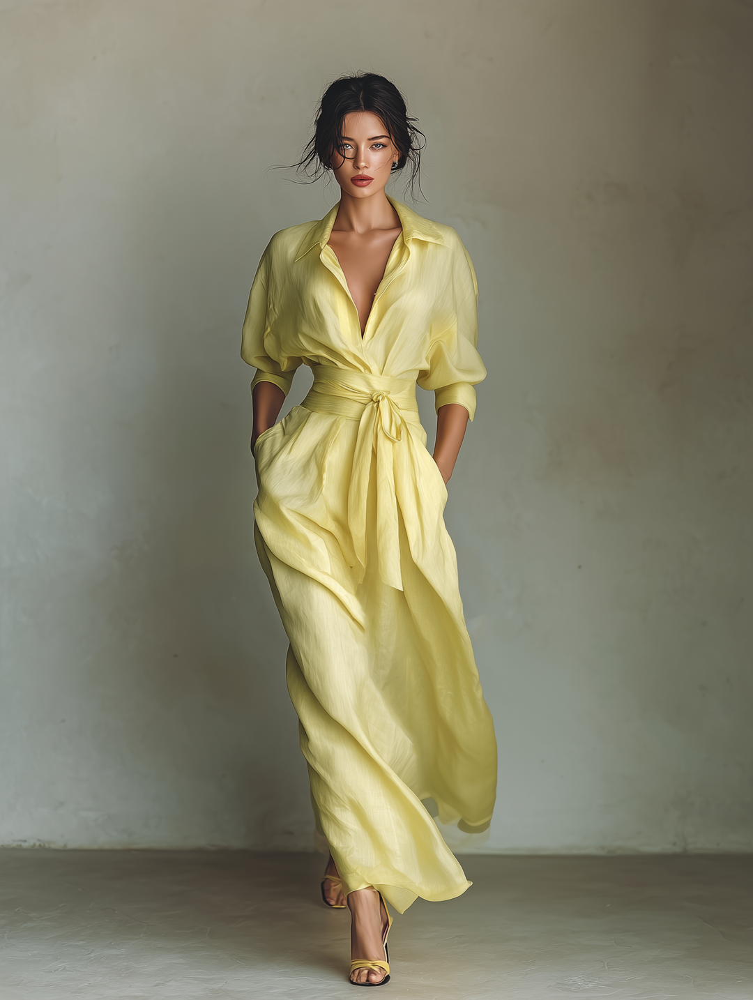 Inna - Vestido Camisero Maxi