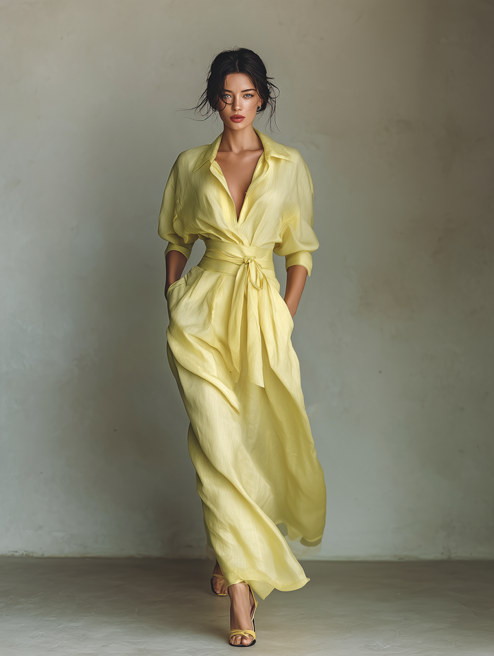 Inna - Vestido Camisero Maxi