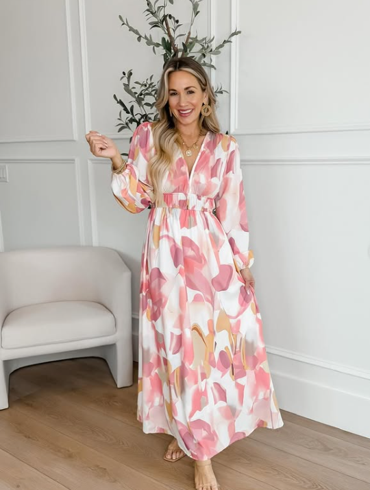 Elise - Vestido Maxi con Encanto Floral