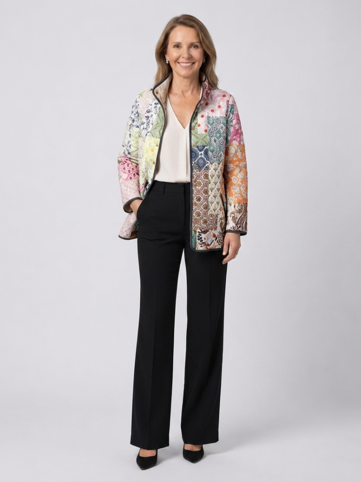 Valcor | Chaqueta Acolchada Bohemia de Patchwork Florence