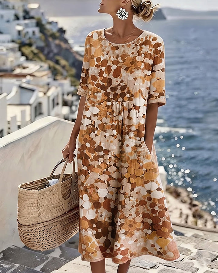 Elena™ - Vestido Floral Elegante para el Verano en Largo Midi