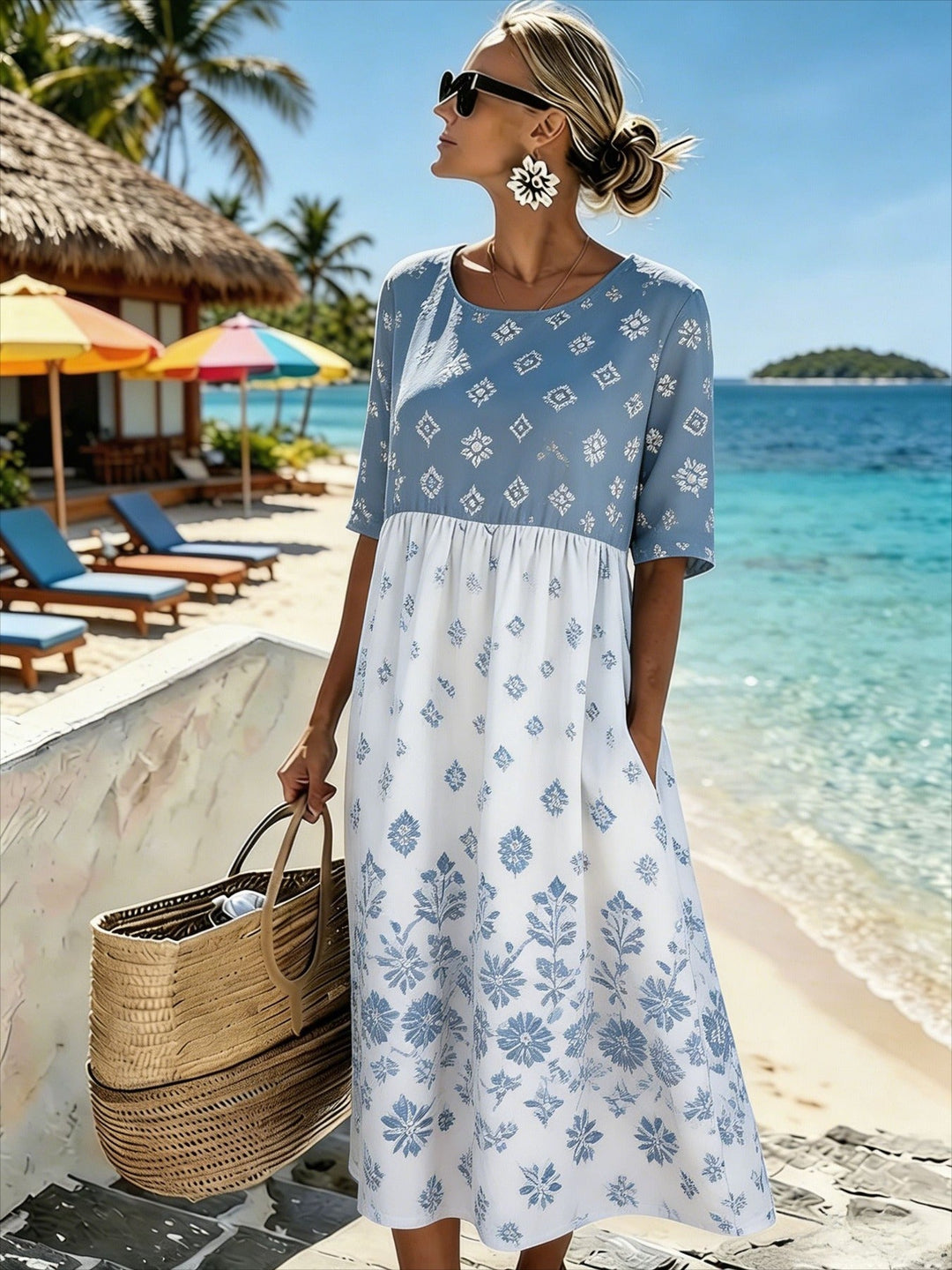 Skye™ | Vestido Midi Brisa Costera