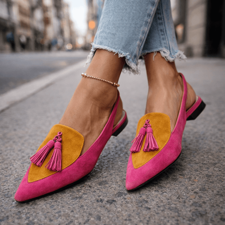 Eliza | Sandalias con Tiras y Borlas