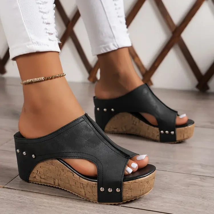 Melissa | Sandalias de cuña con soporte para el arco