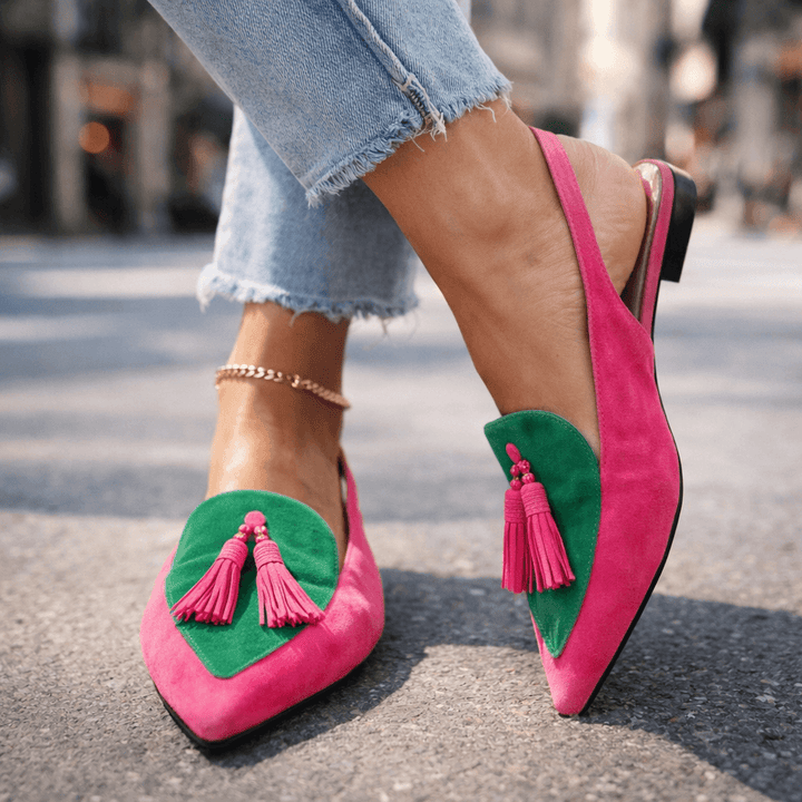 Eliza | Sandalias con Tiras y Borlas