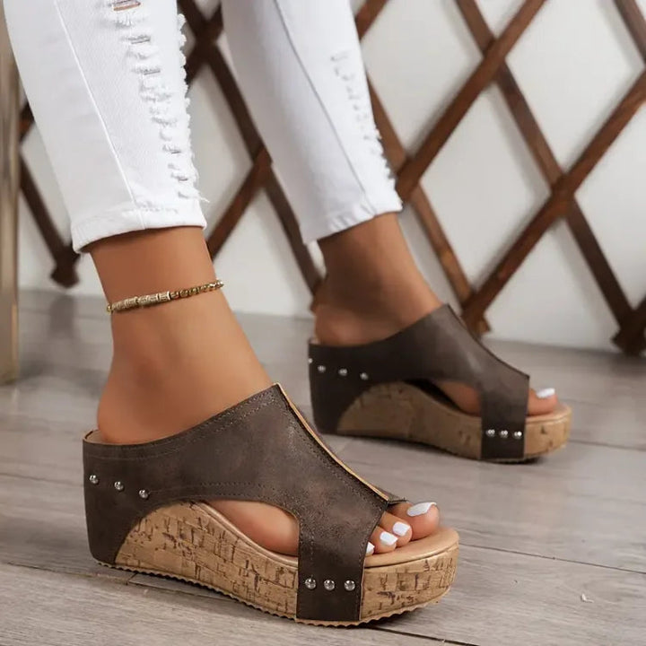 Melissa | Sandalias de cuña con soporte para el arco