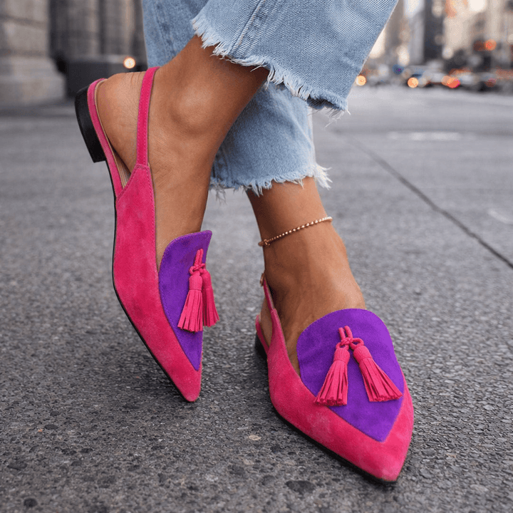 Eliza | Sandalias con Tiras y Borlas