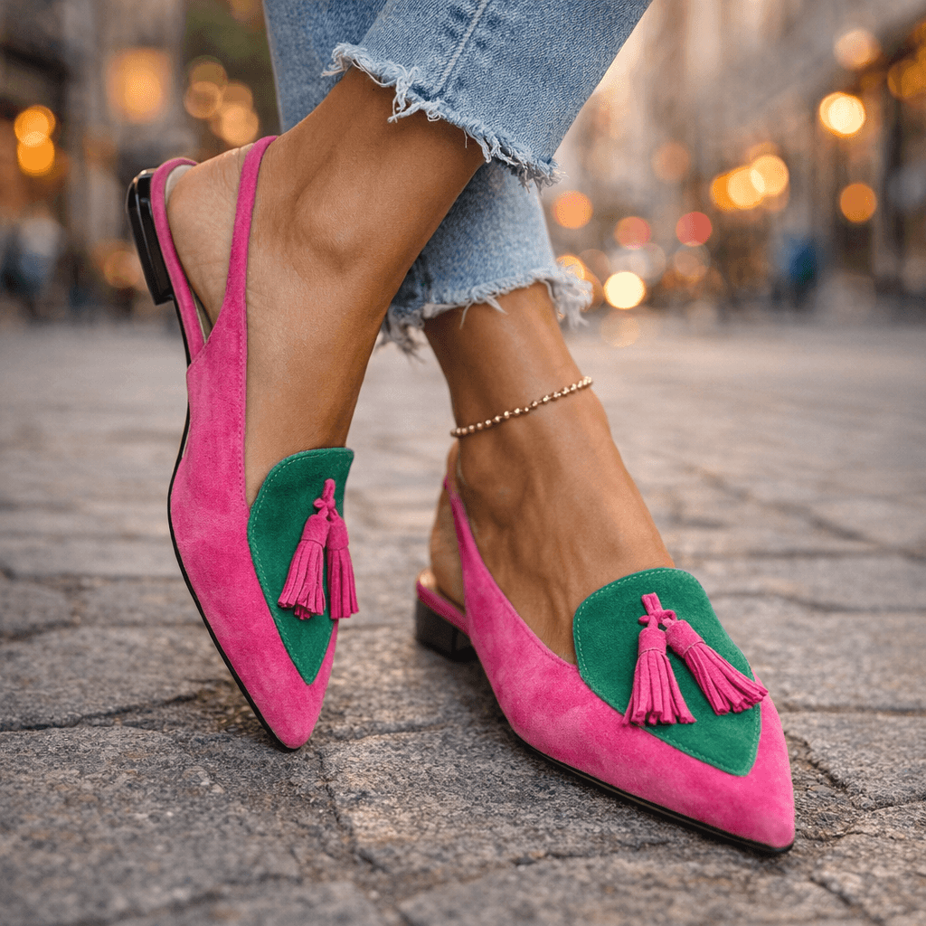 Eliza | Sandalias con Tiras y Borlas