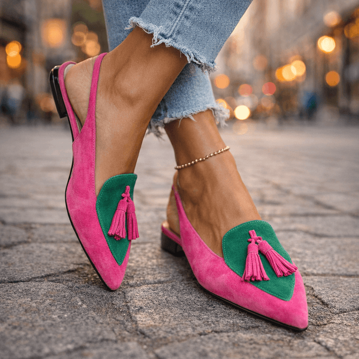 Eliza | Sandalias con Tiras y Borlas