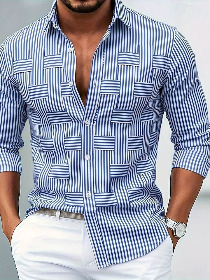 Emerson | Camisa de Manga Larga a Rayas Vintage