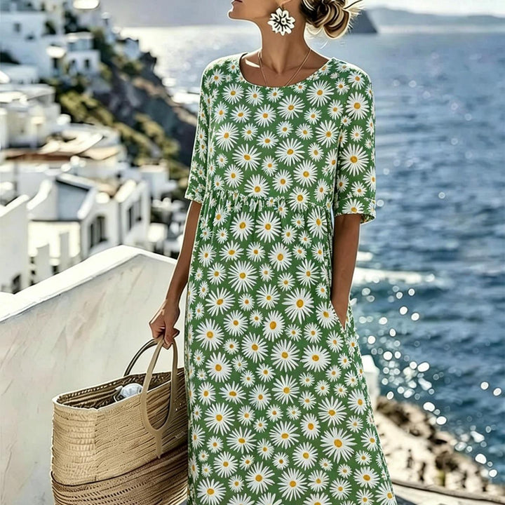 Daisy™ | Vestido Midi Pradera en Flor