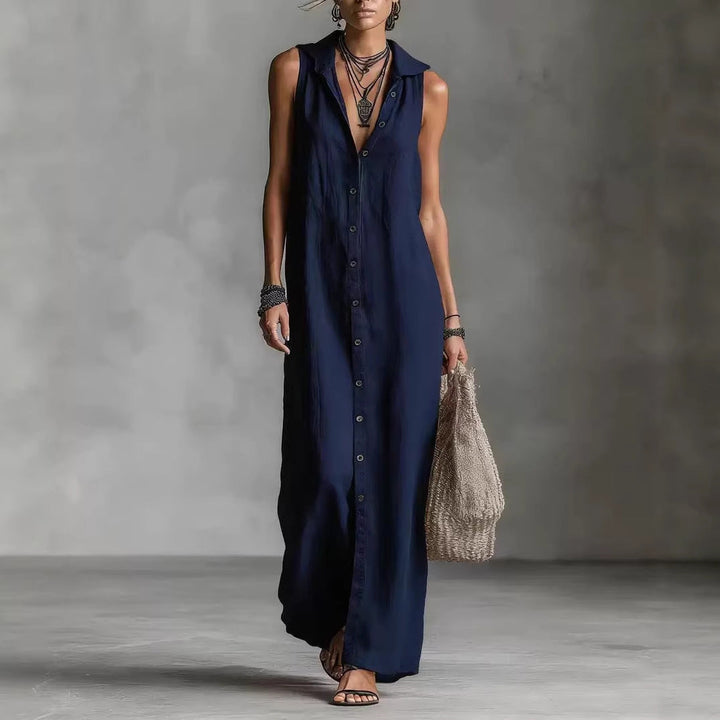 Kamila | Vestido Maxi Sin Mangas Sin Esfuerzo