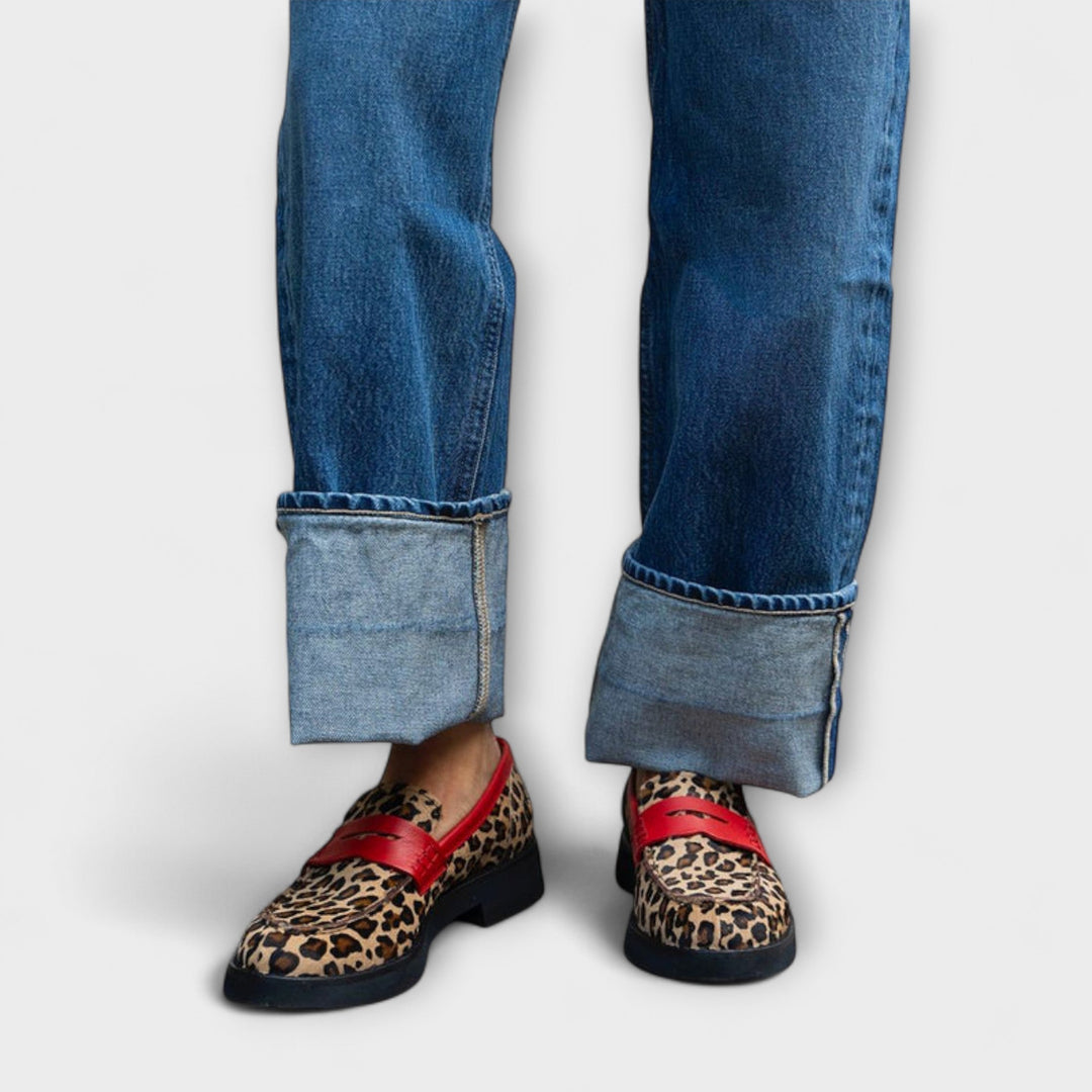 Sabine - Mocasín con Estampado de Leopardo