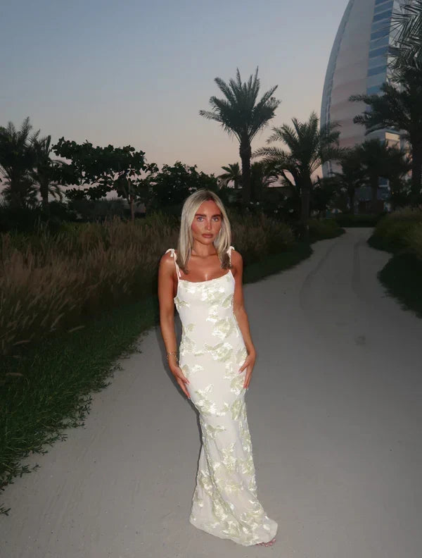 LILY - Vestido Maxi Floral con Tirantes Ajustables
