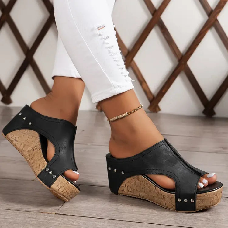 Melissa | Sandalias de cuña con soporte para el arco