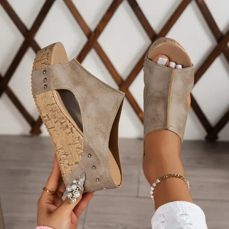 Melissa | Sandalias de cuña con soporte para el arco