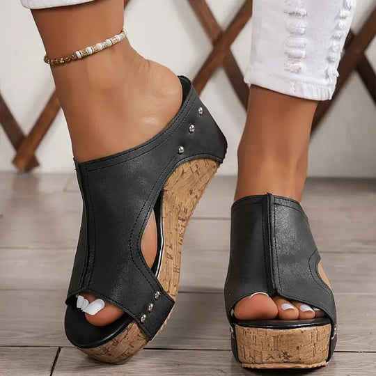 Melissa | Sandalias de cuña con soporte para el arco