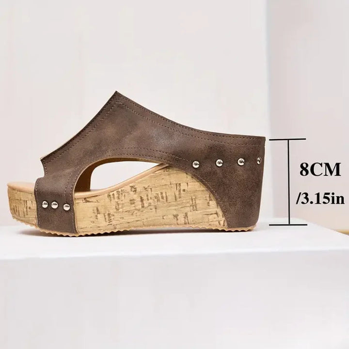 Melissa | Sandalias de cuña con soporte para el arco