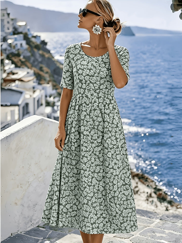 Sienna™ | Elegante Vestido Midi Floral