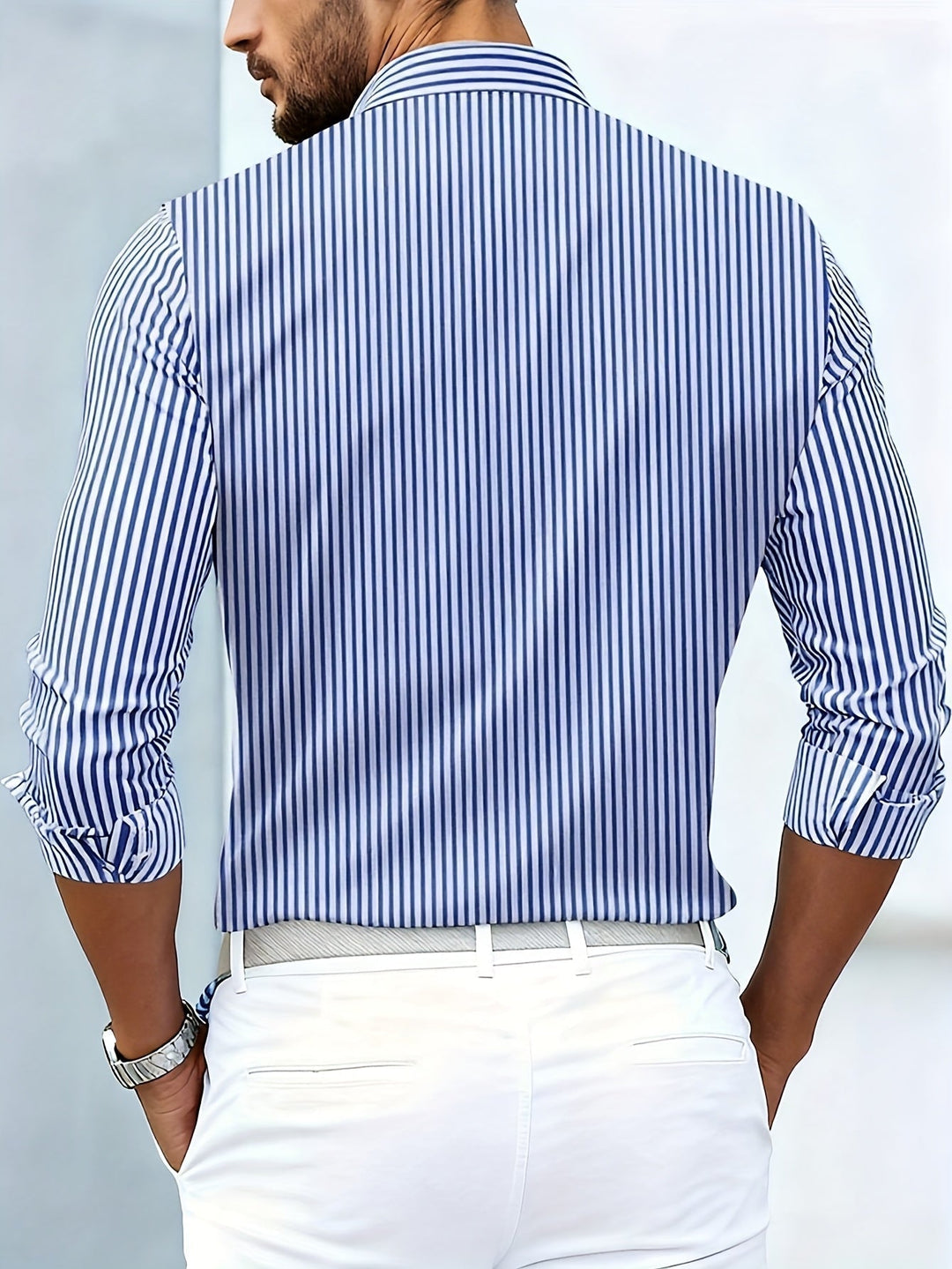 Emerson | Camisa de Manga Larga a Rayas Vintage