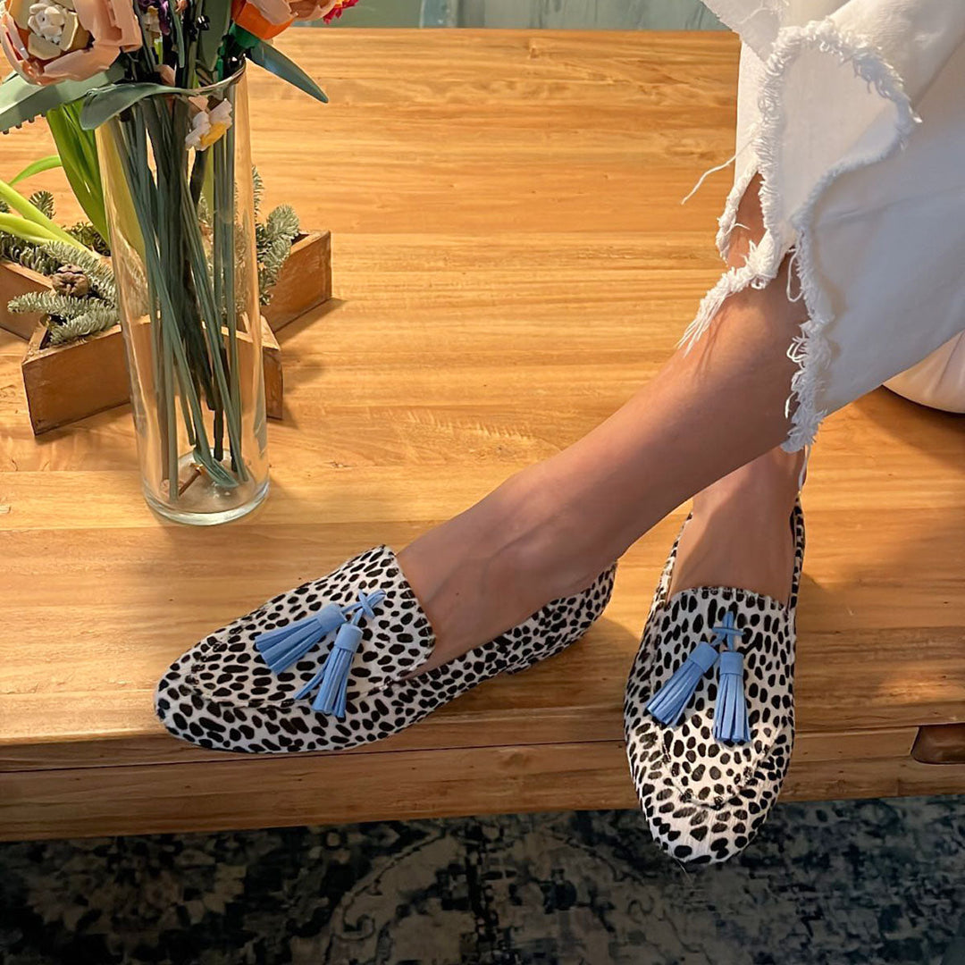 Doris™ - Mocasín con Flecos y Patrón