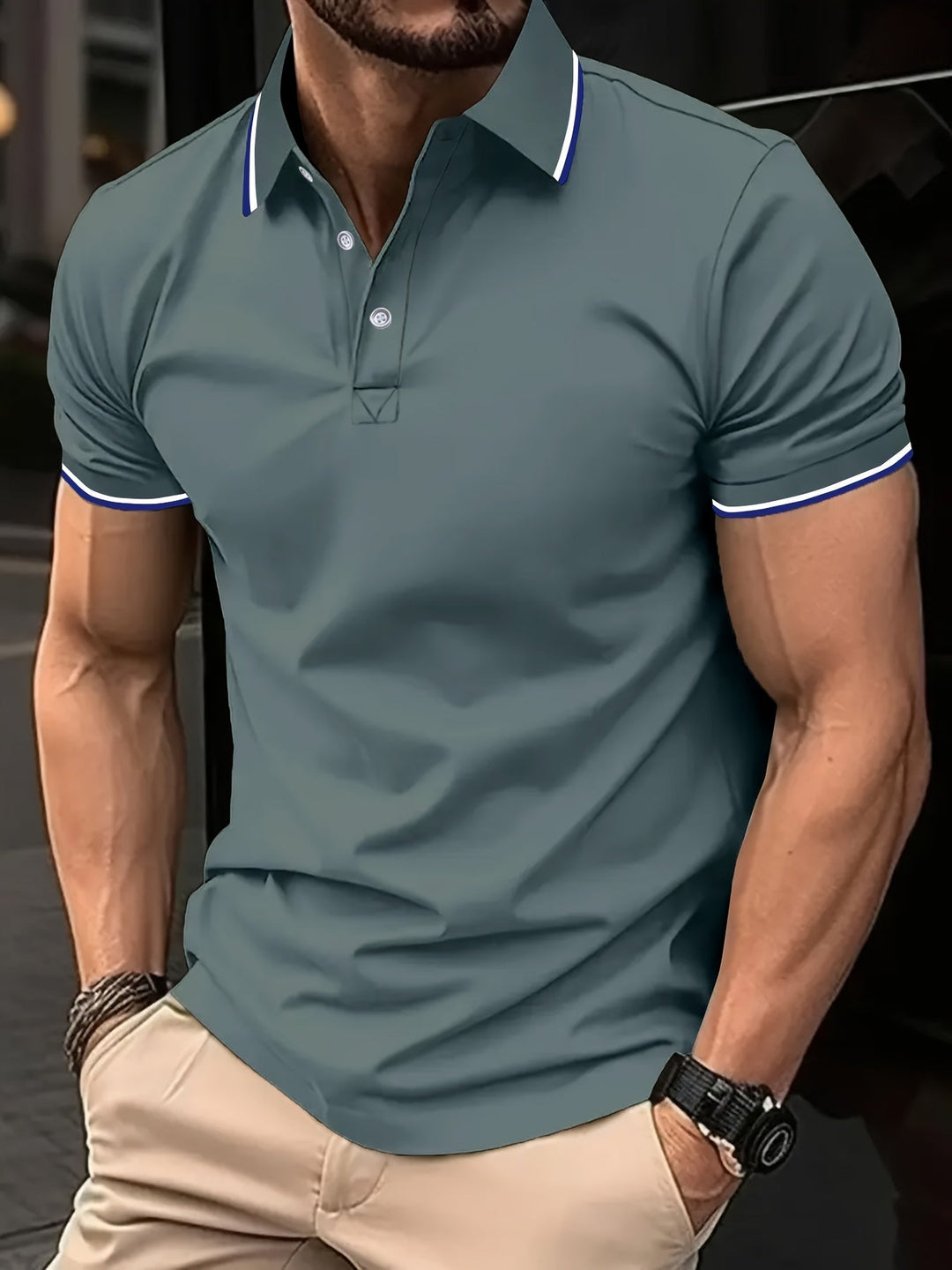 Clifton | Camisa Polo Clásica de Manga Corta para Hombres