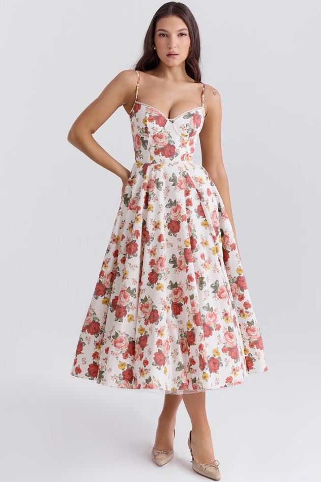 Luce - Vestido Midi de Tul Satinado