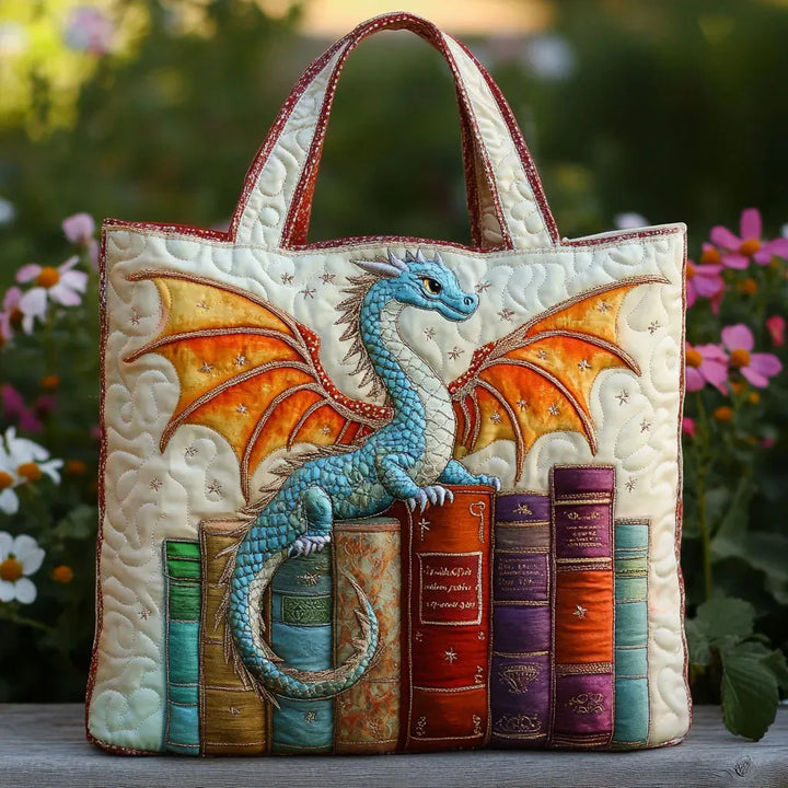 Bolsa Acolchada - Guardián de Libros Dragón Esmeralda