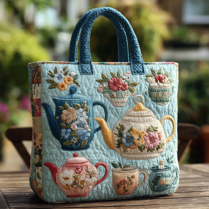 Bolsa Acolchada - Patrón Floral
