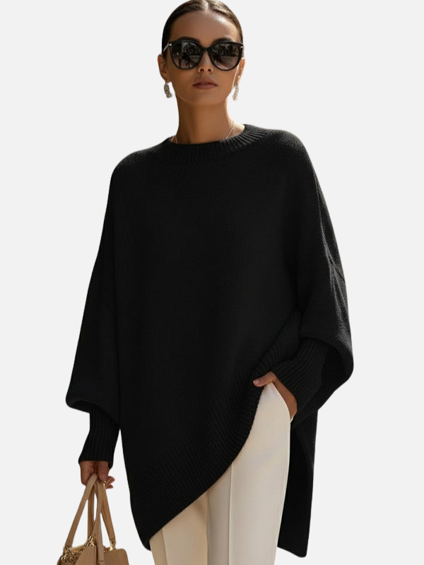 Anne | Suéter Poncho Suave y Oversized