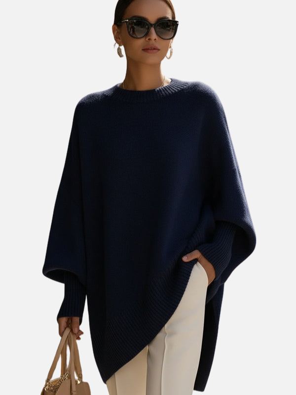 Anne | Suéter Poncho Suave y Oversized