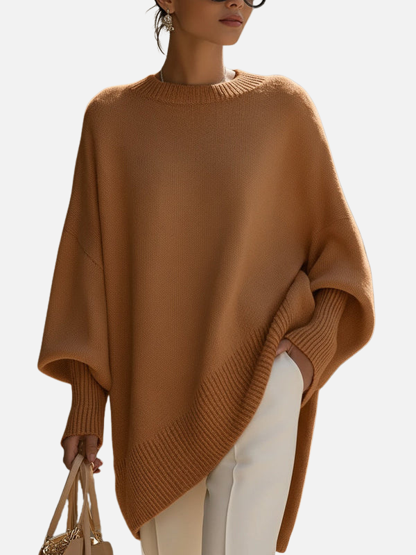 Anne | Suéter Poncho Suave y Oversized