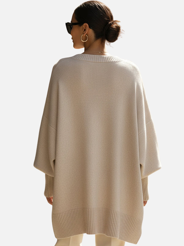 Anne | Suéter Poncho Suave y Oversized