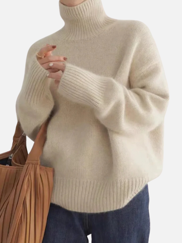 Karen | Suéter de Cuello Alto Suave y Oversized