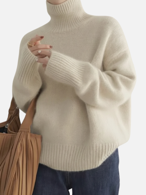Karen | Suéter de Cuello Alto Suave y Oversized