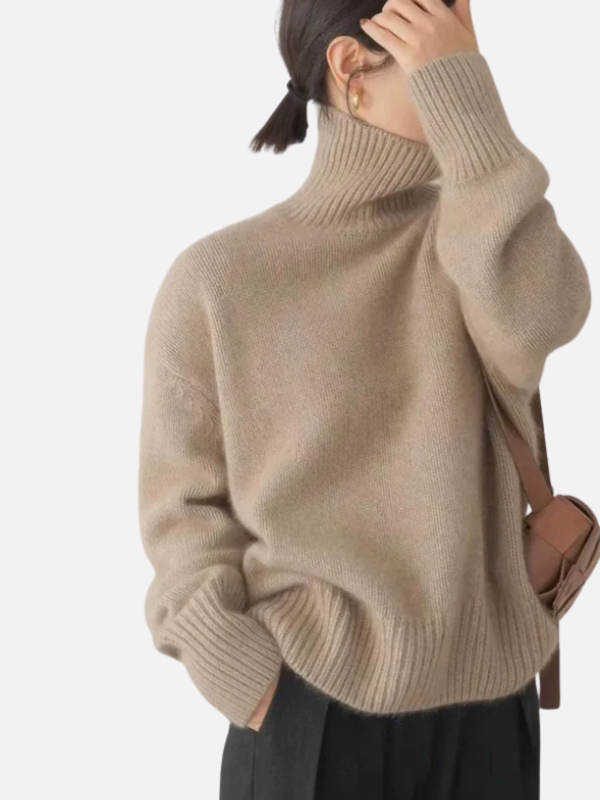 Karen | Suéter de Cuello Alto Suave y Oversized