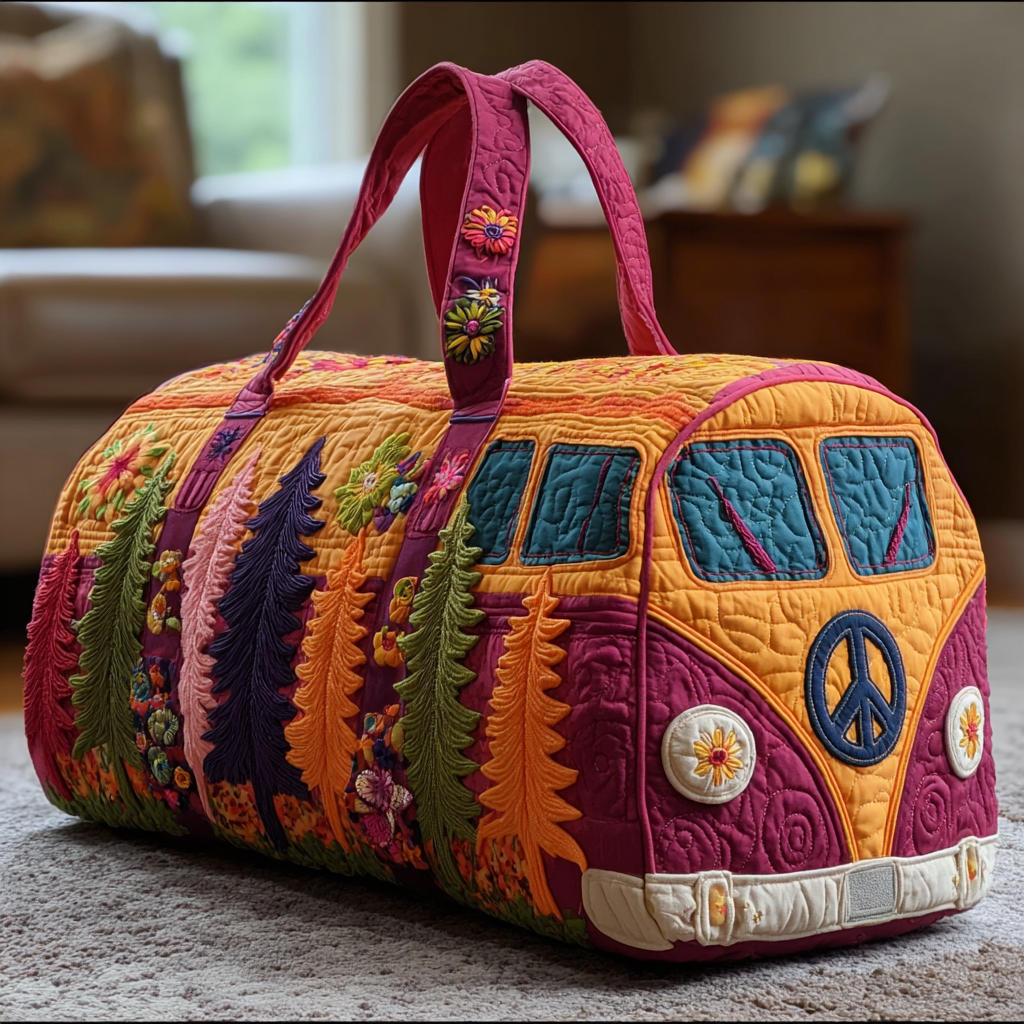 Bolsa de Viaje Acolchada - Viaje Floral