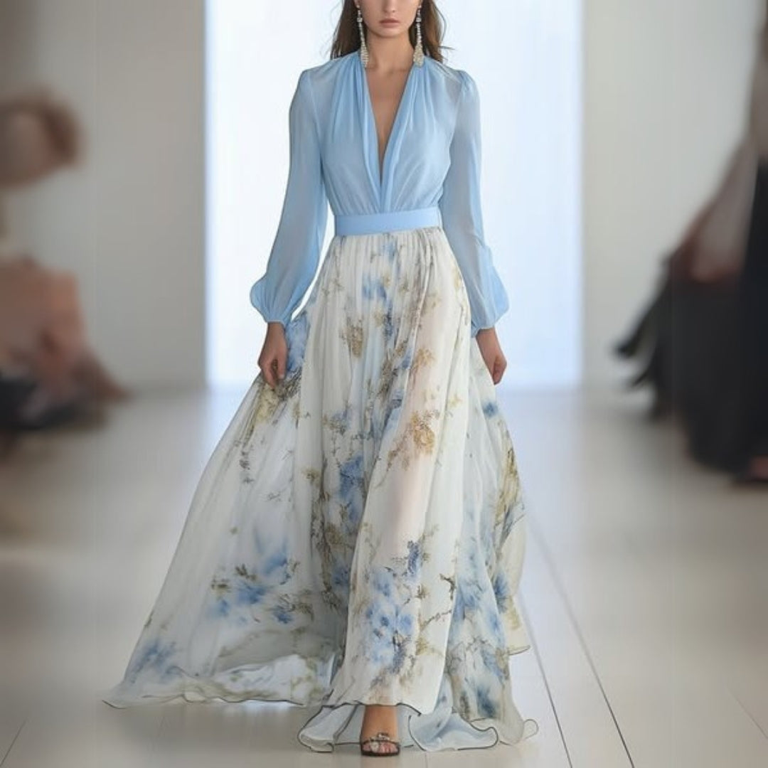 Dolores - Vestido Maxi con Estampado Floral