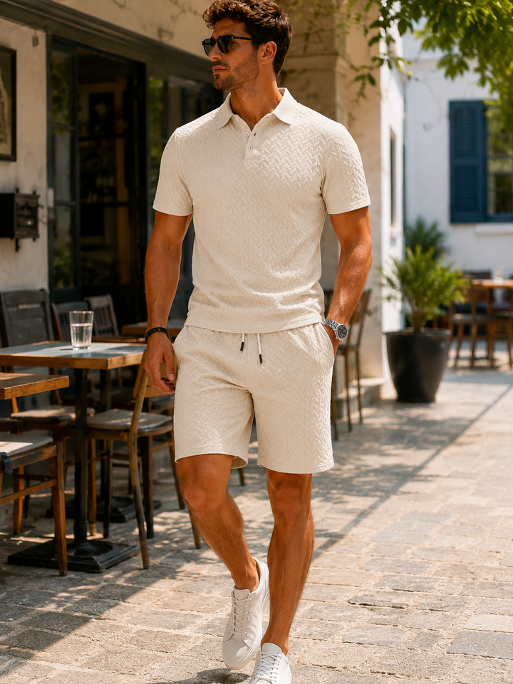 Mason | Conjunto Elegante de Polo y Pantalones Cortos