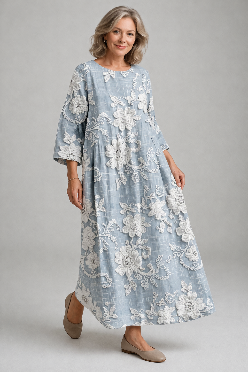Avery - Elegante Vestido Maxi Impreso