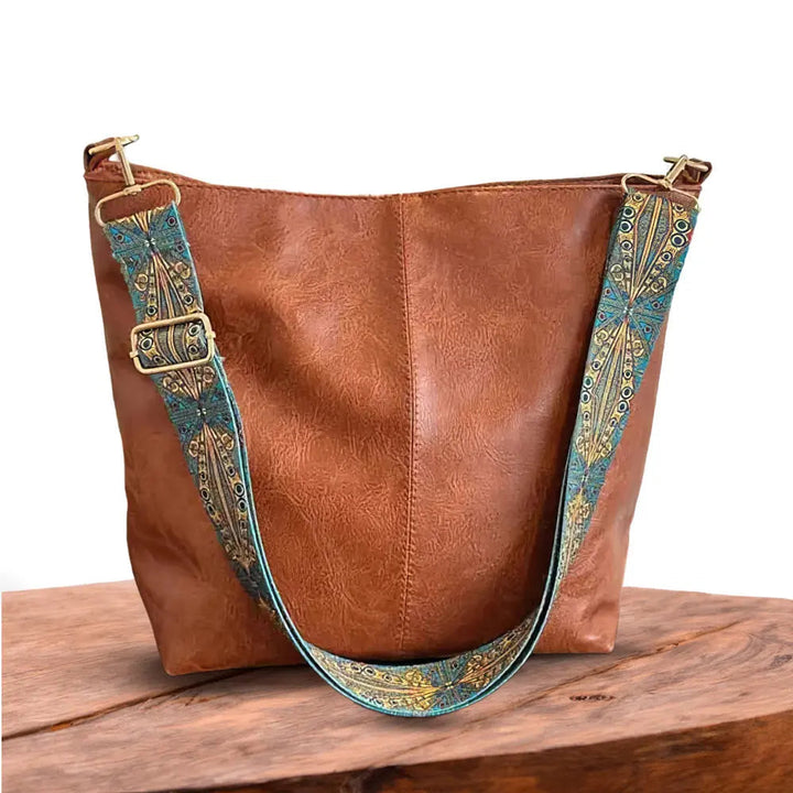 Greta – Bolso de Hombro de Cuero Vintage