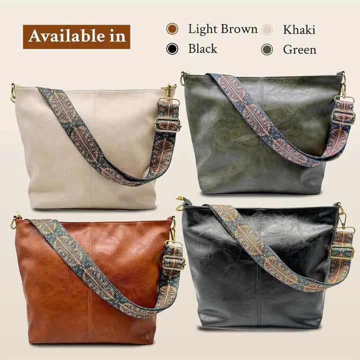 Greta – Bolso de Hombro de Cuero Vintage