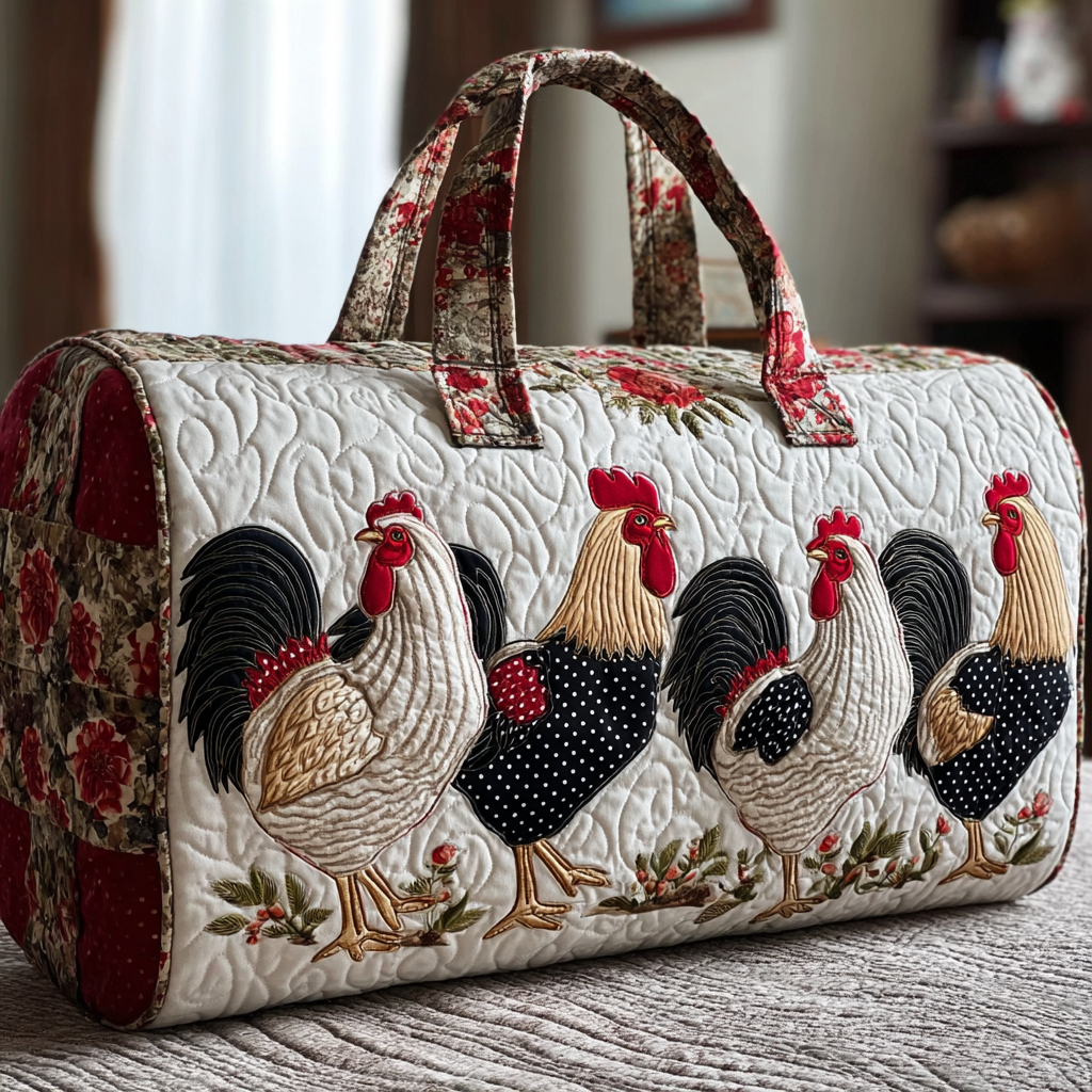 Bolsa de Viaje Acolchada - Gallinas Campestres