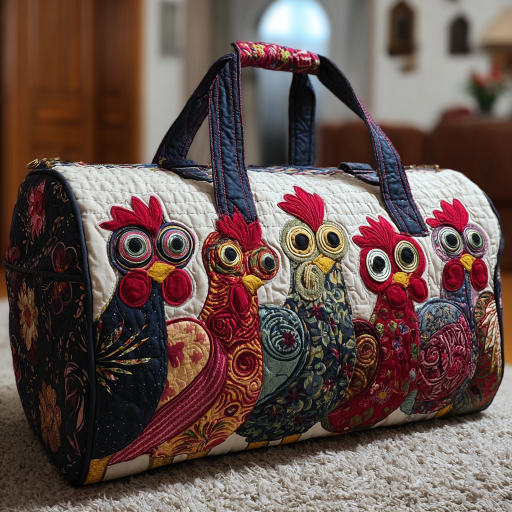 Bolsa de Viaje Acolchada - Gallinas Campestres II