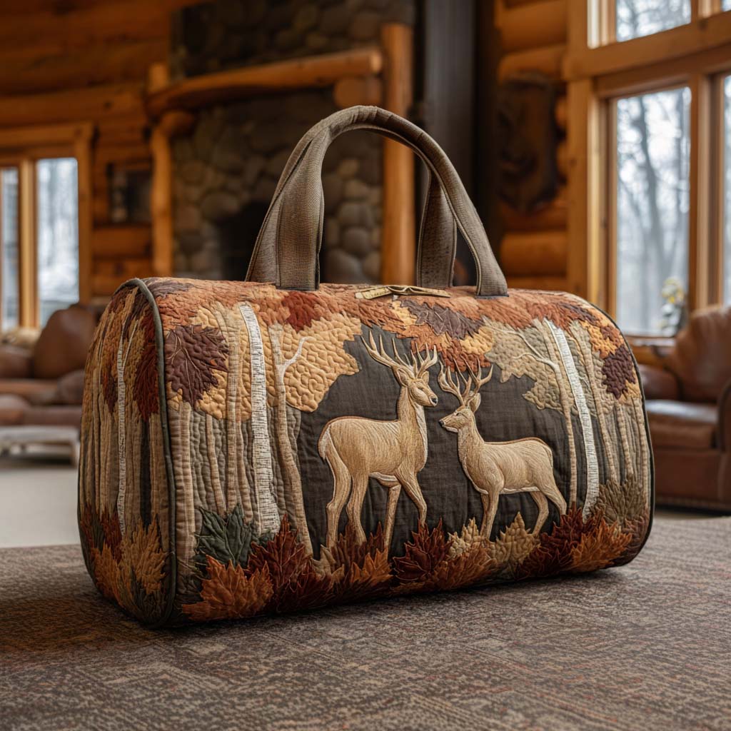 Bolsa de Viaje Acolchada - Ciervo en el Bosque