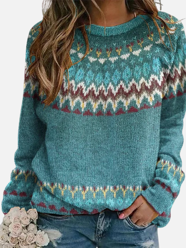 Susanne | Jersey de punto con panel estampado