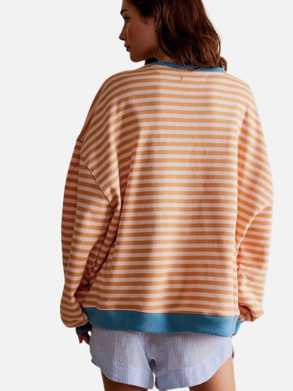 Lene | Sudadera de rayas colorida y oversized