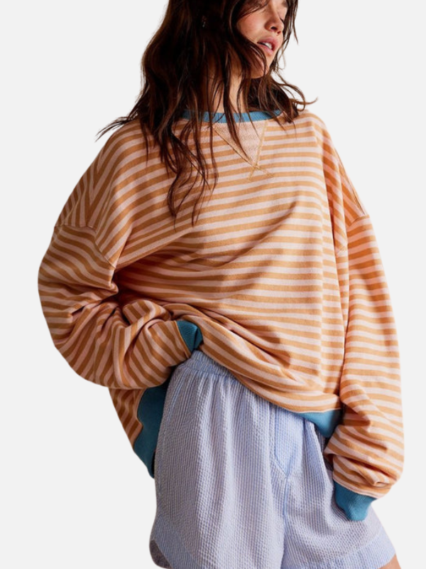 Lene | Sudadera de rayas colorida y oversized